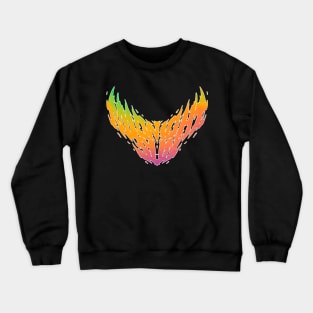 MIDNIGHT SUN (white outline) Crewneck Sweatshirt